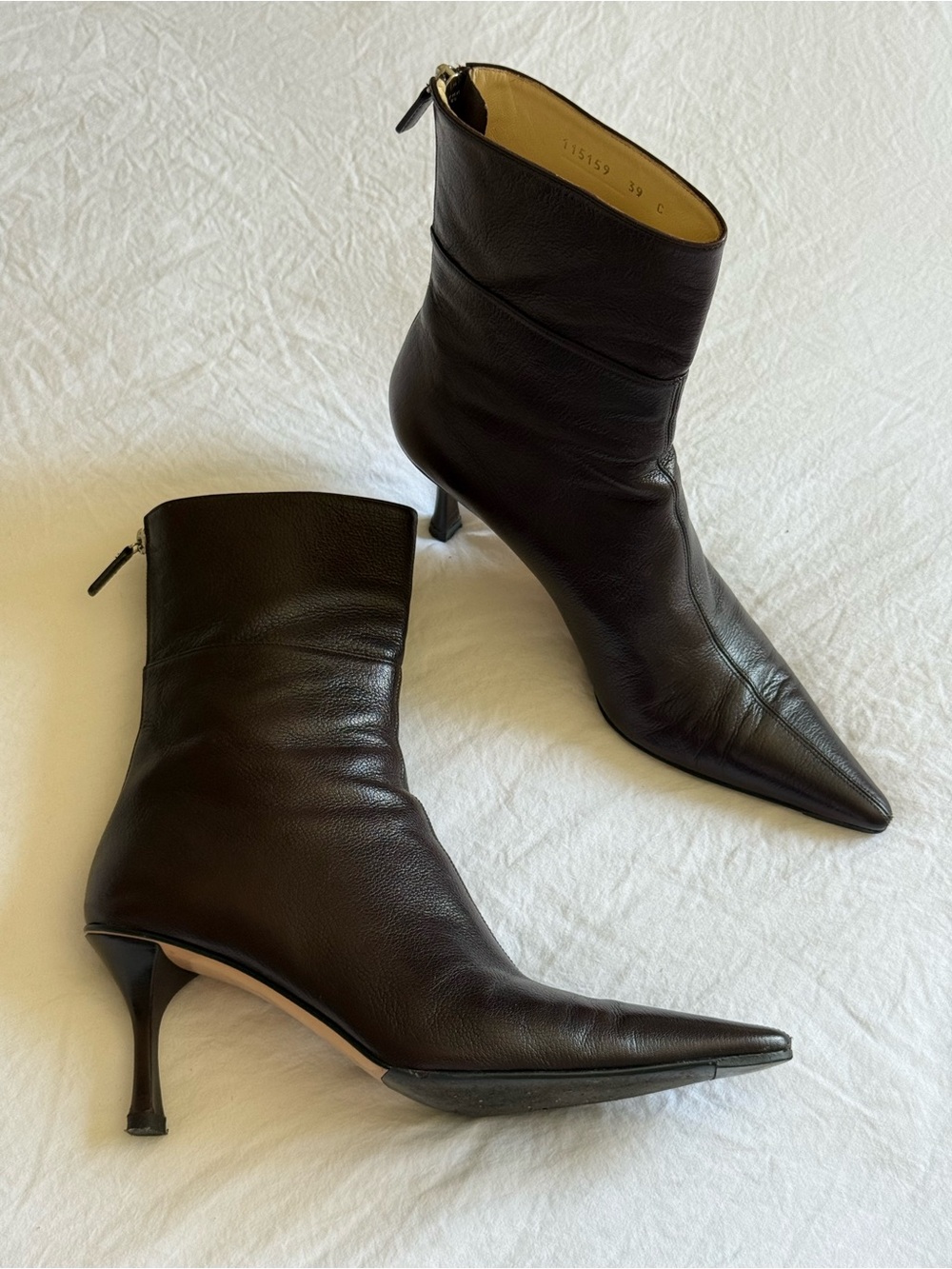 Vintage Rare Gucci Tom Ford Era Dark Brown Ankle Boots